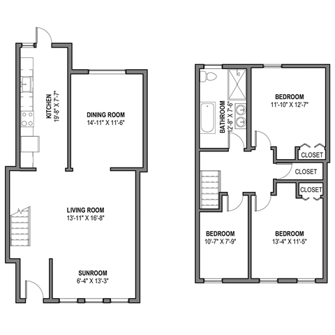 a blueprint of a floor plan of a house